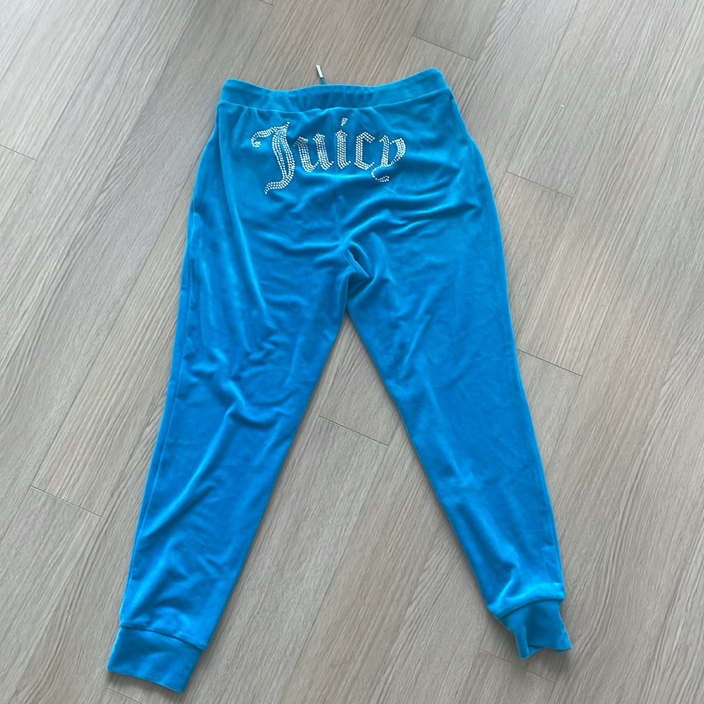 Juicy Couture Bling Velour Track Suit Pants